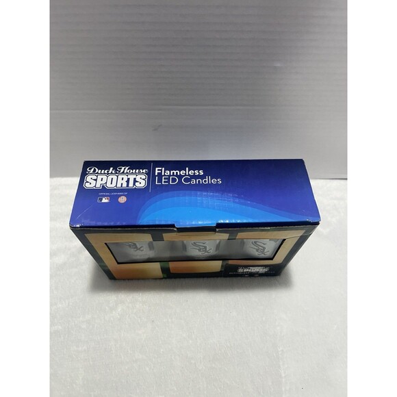Chicago White Sox MLB - LED Light Candle 3 Piece Set [NEW] Vanilla with Remote - Picture 3 of 5